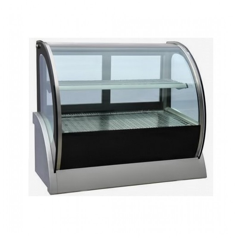 یخچال ویترینی رومیزی شیشه خم 90 سانت