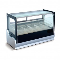 کانتر بستنی رومیزی 90 سانت  با 5 ظرف پلی کربنات