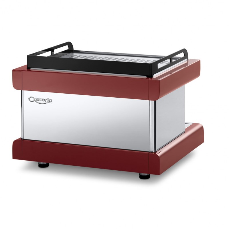 اسپرسو سه گروپ تمام اتوماتیک پراتیک قرمز با قابلیت raised group با صافی 12 لیتری