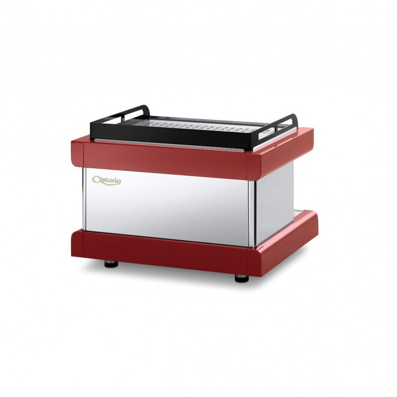 اسپرسو دو گروپ تمام اتوماتیک پراتیک قرمز با قابلیت raised group با صافی 8 لیتری