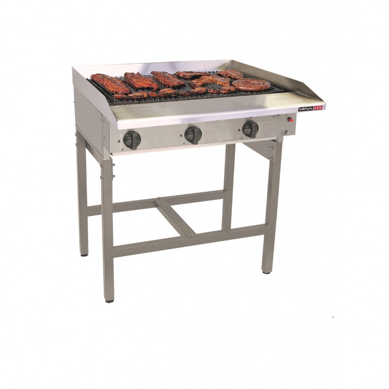 گریل ذغالی شیاردار 60 پایه دار