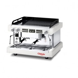 اسپرسو دو گروپ تمام اتوماتیک پراتیک سفید با قابلیت raised group با صافی 8 لیتری