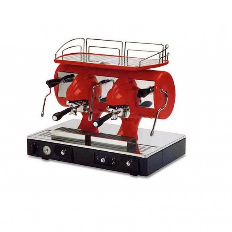 اسپرسو دو گروپ نيمه اتوماتيک Sibilla قرمز
