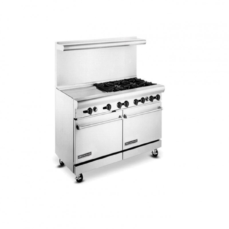 اجاق گاز 6 شعله 2 فر با گریل 60 سانتی سمت چپ