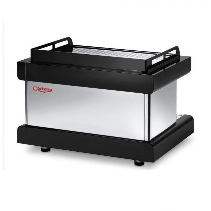 اسپرسو دو گروپ نیمه اتوماتیک پراتیک مشکی با قابلیت raised group -TALL CUPبا صافی 8 لیتری