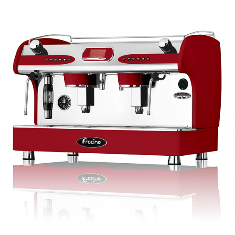 اسپرسو دو گروپ PID  تمام اتوماتیک با پمپ و صافی (قرمز)