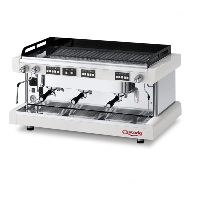 اسپرسو سه گروپ تمام اتوماتیک پراتیک مشکی با قابلیت raised group با صافی 12 لیتری