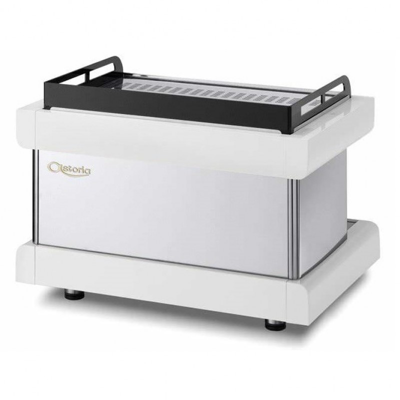 اسپرسو دو گروپ تمام اتوماتیک پراتیک سفید با قابلیت raised group با صافی 8 لیتری